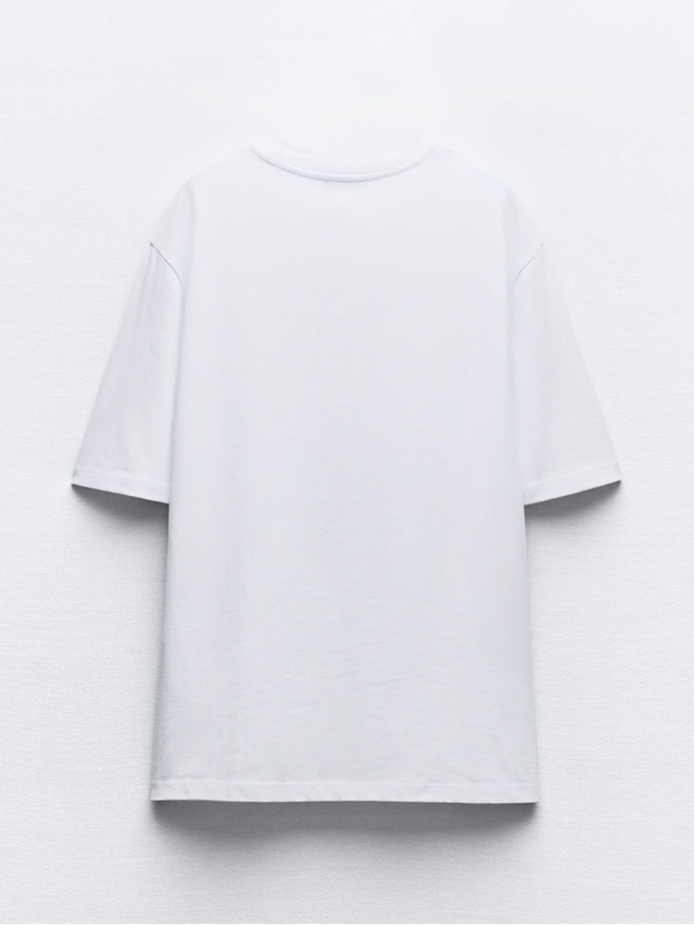 Zara graphic logo Sophia cotton white crew neck t-shirt sz.M - Picture 4 of 12